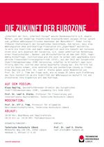 Inhalt Podiumsdiskussion Zukunft Eurozone